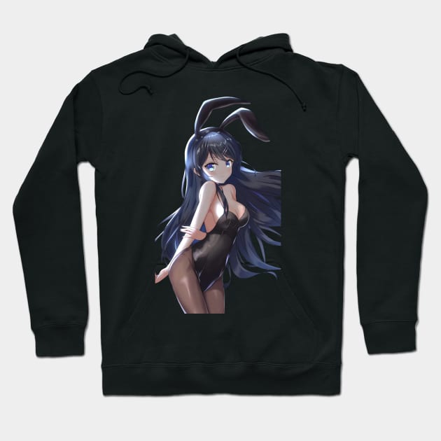 Mai Sakurajima From The Rascal Does Not Dream of Bunny Girl Senpai Hoodie by Hentai-heaven